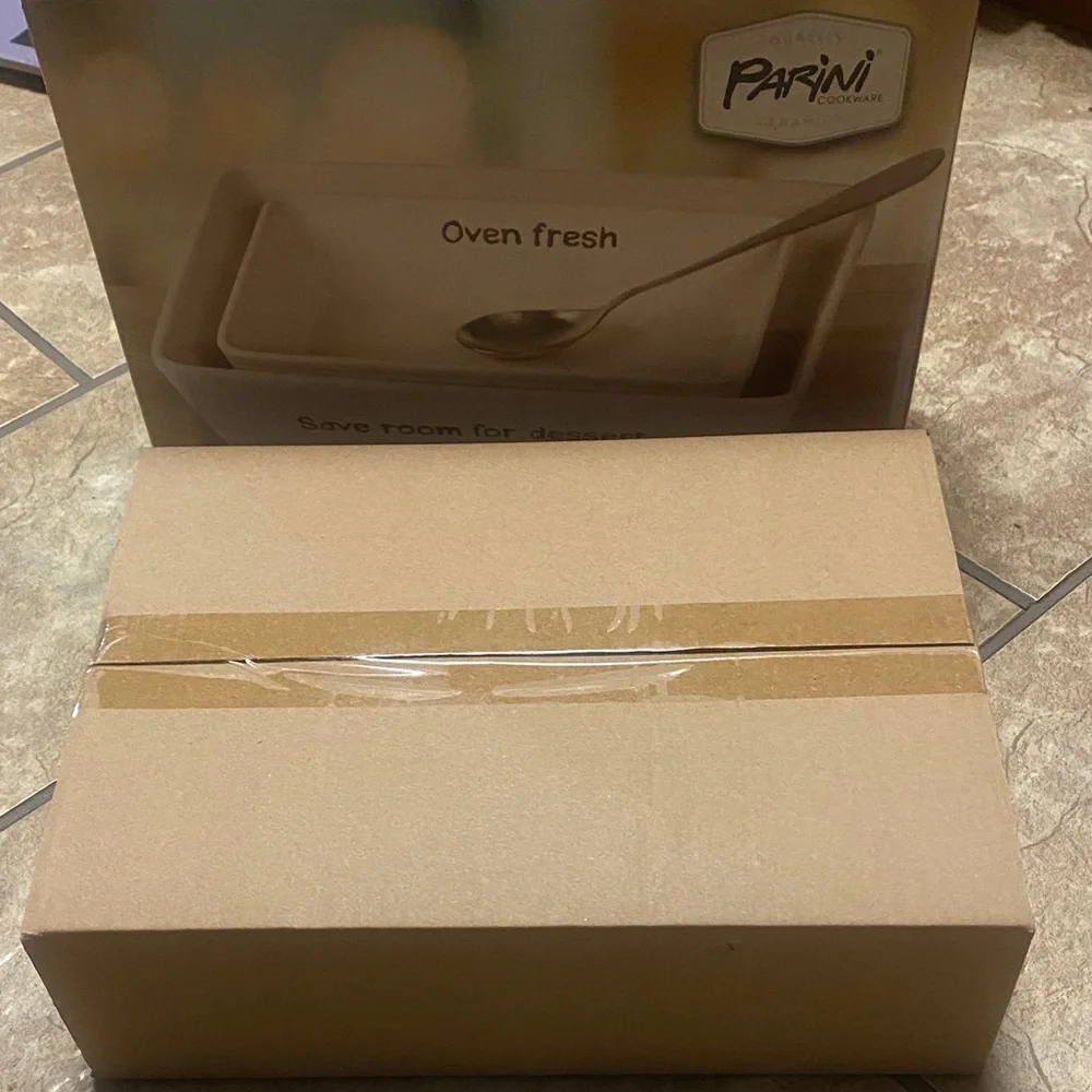Parini Ceramic Baking Dish Set NIB Kitchen Bakeware Casserole Cake Pans